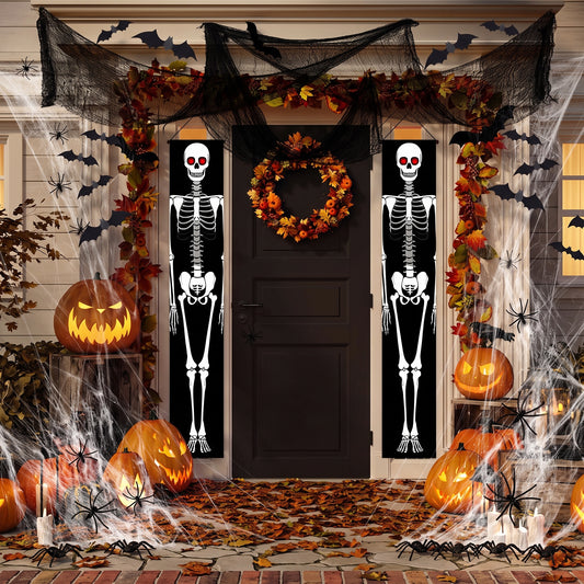 Polyester Skeleton Halloween Hanging Banner