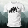 Artistic Dinosaur Illustration Premium Cotton Casual T-Shirt