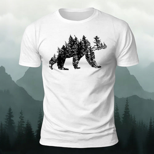 Artistic Dinosaur Illustration Premium Cotton Casual T-Shirt
