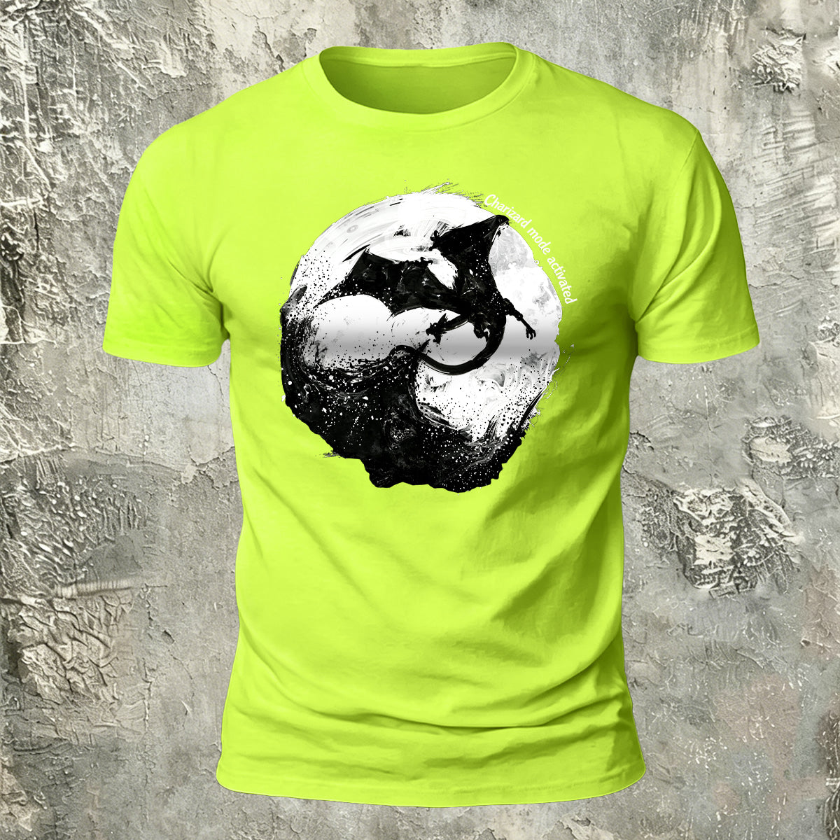 Dark Bat Print Cotton Casual T-Shirt