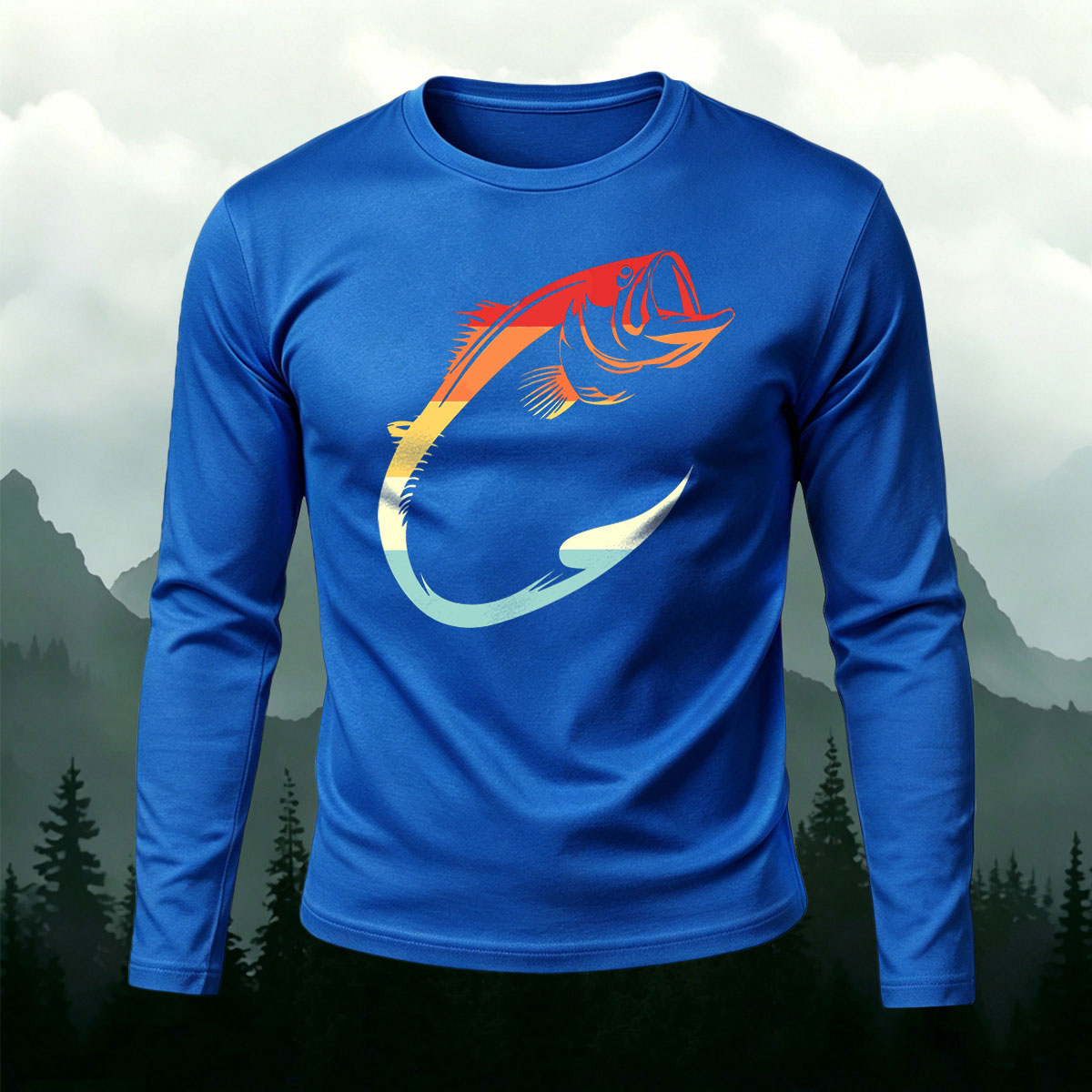 Simple Fishing Outdoor Breathable Long-Sleeve T-Shirt