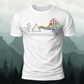 Colorful Tree Print Premium Cotton Round Neck T-Shirt White