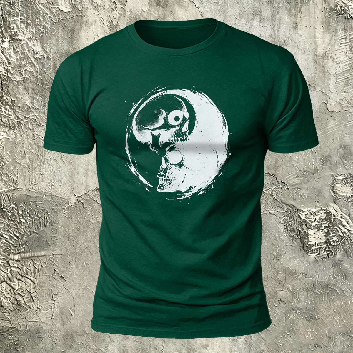 Skull Printed Dark Personality Premium Cotton T-Shirt