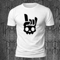 Quirky Gesture Print Casual Skin-Friendly T-Shirt