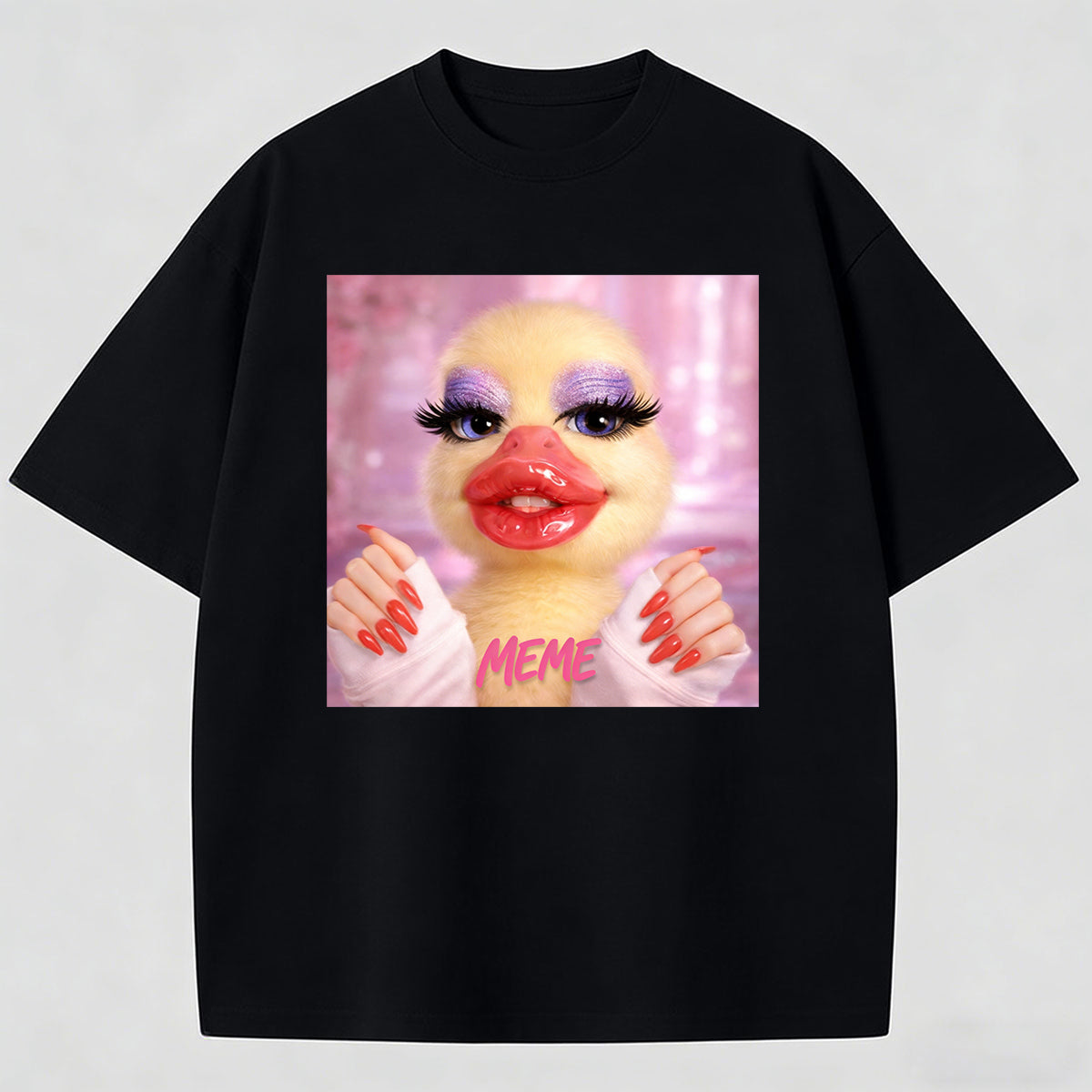 Meme I'am Very Beautiful Cotton Printed T-Shirt
