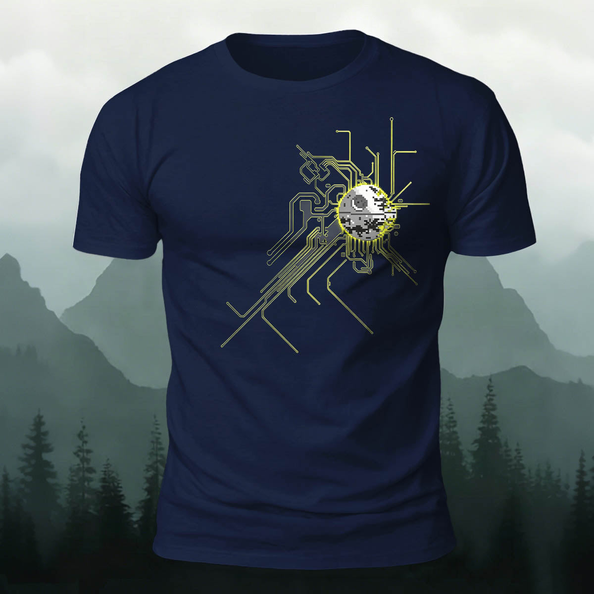 Artistic Linear Personalized Casual Skin-friendly T-shirt
