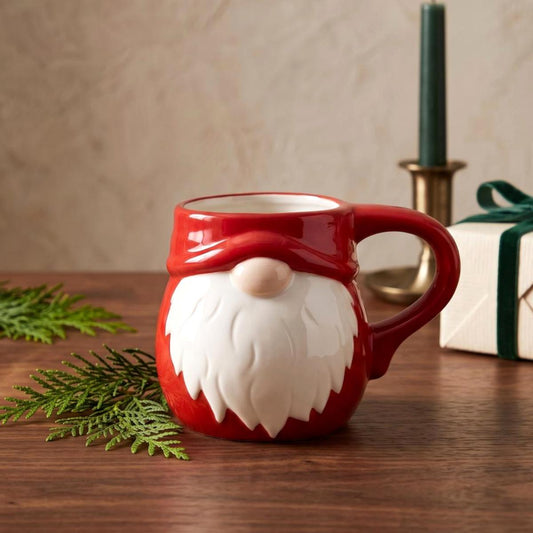 Ceramic 3D Gnome Christmas Mug