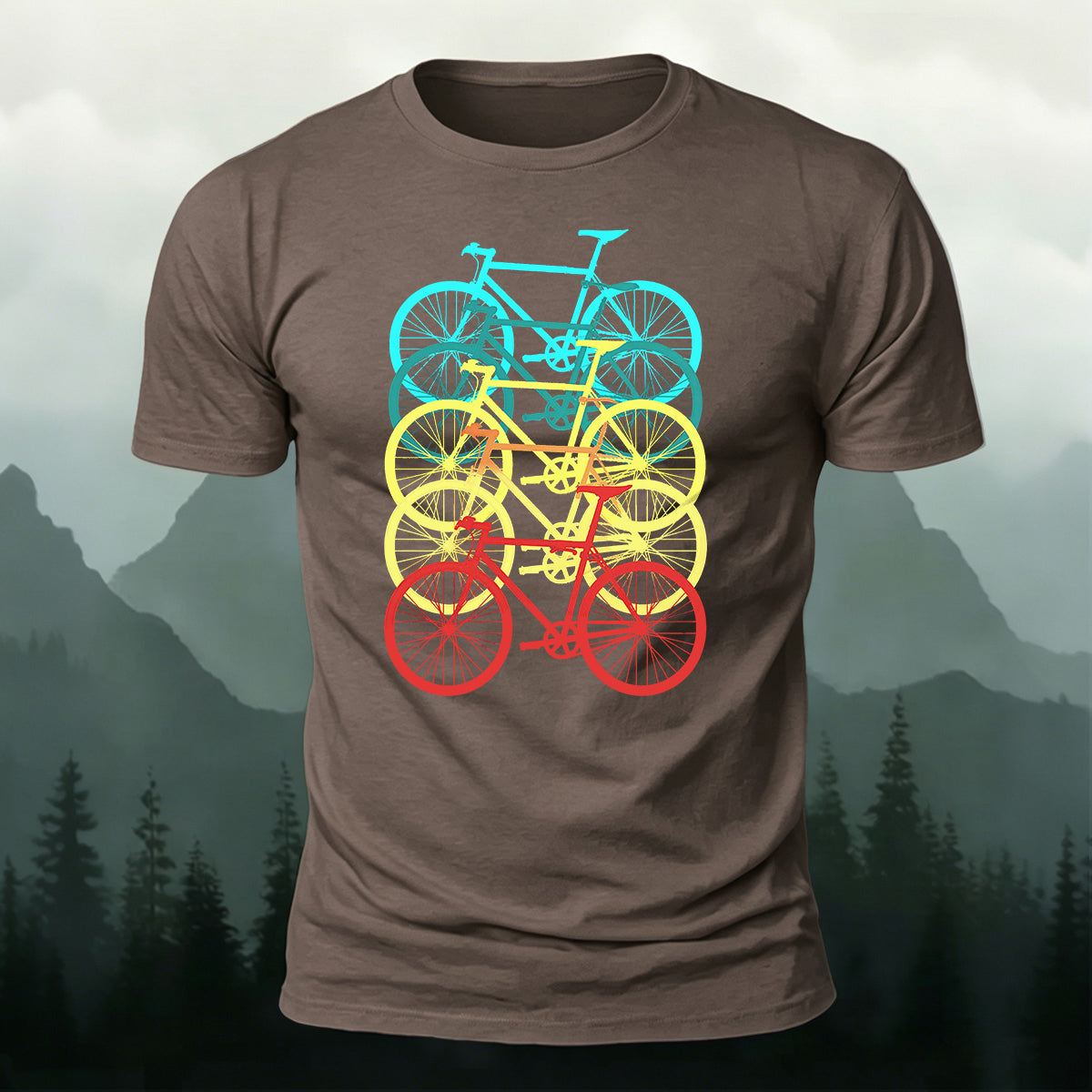 Bicycle Graphic Outdoor Soft Premium Cotton T-Shirt CO