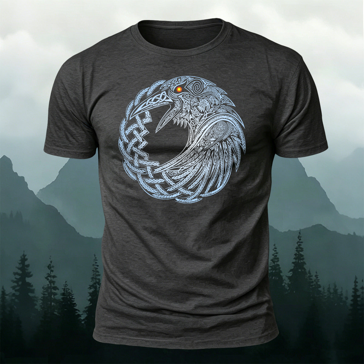 Mythical Totem Print Versatile 100% Cotton T-Shirt
