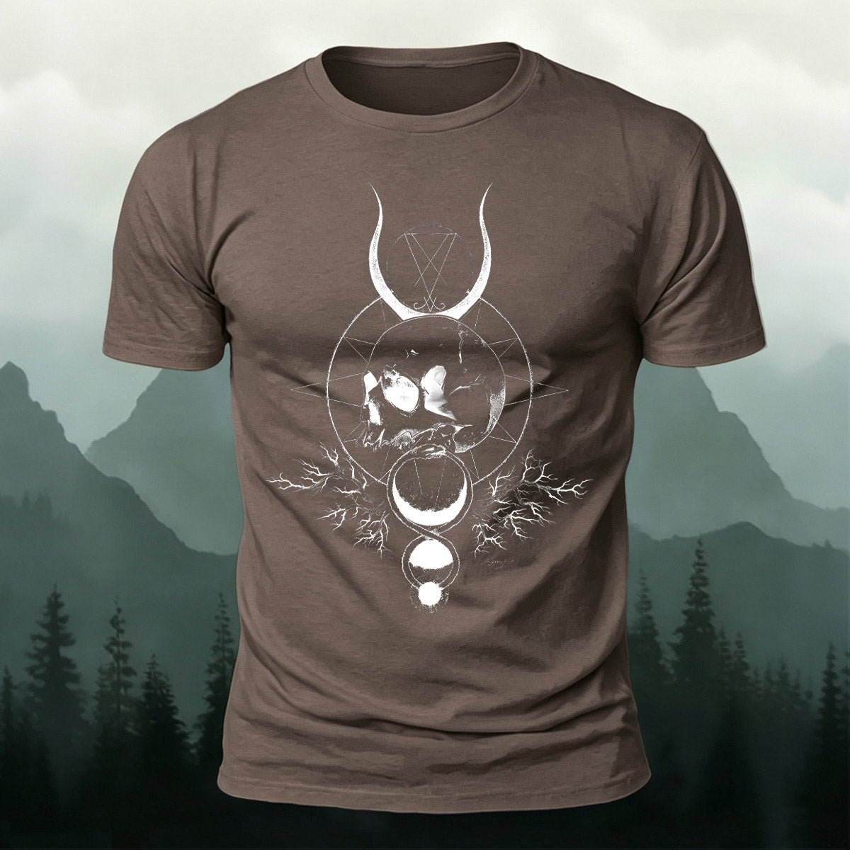 Creative Skull Ring Graphic Skin-Friendly T-Shirt