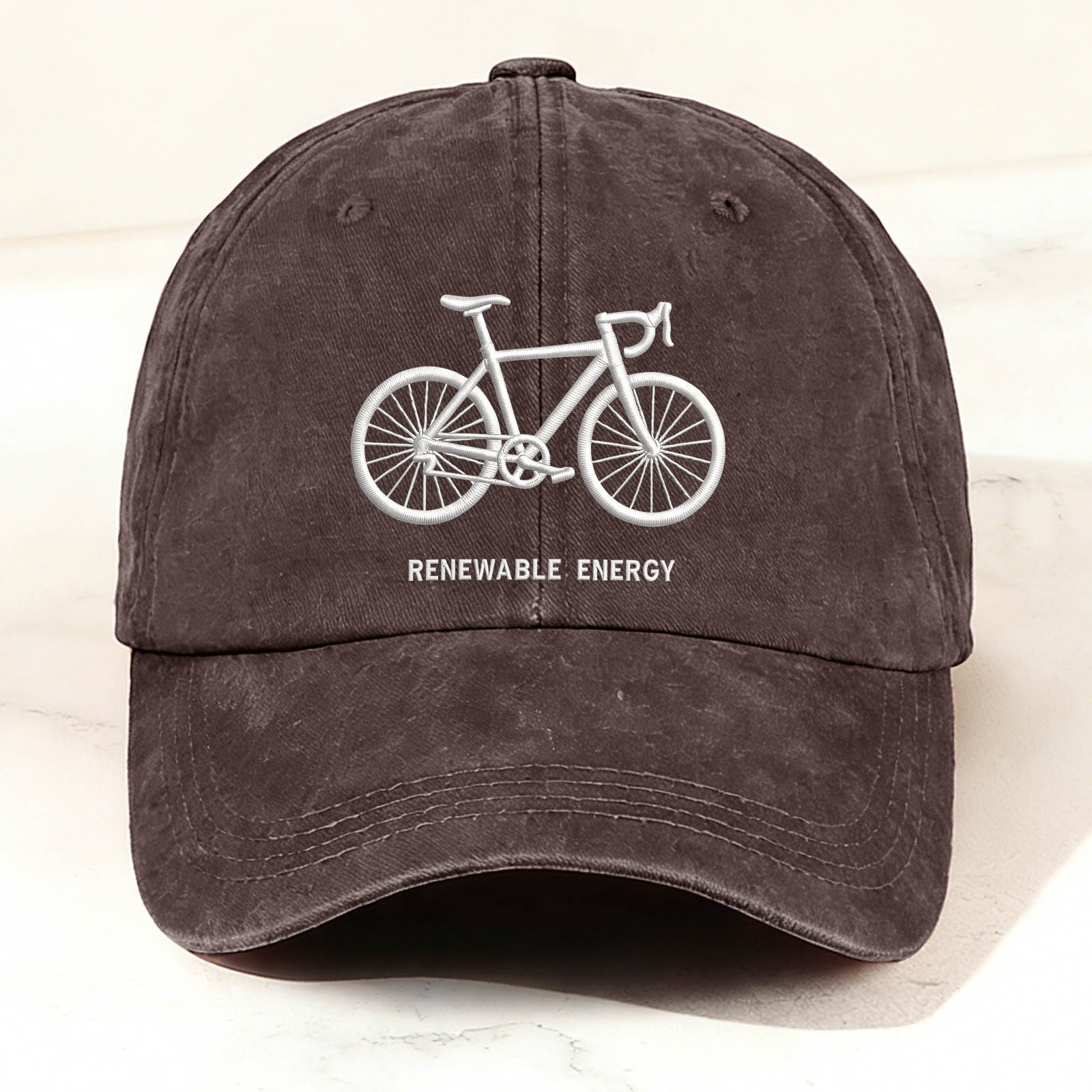 Bicycle Graphic Embroidery Casual Trendy Cap