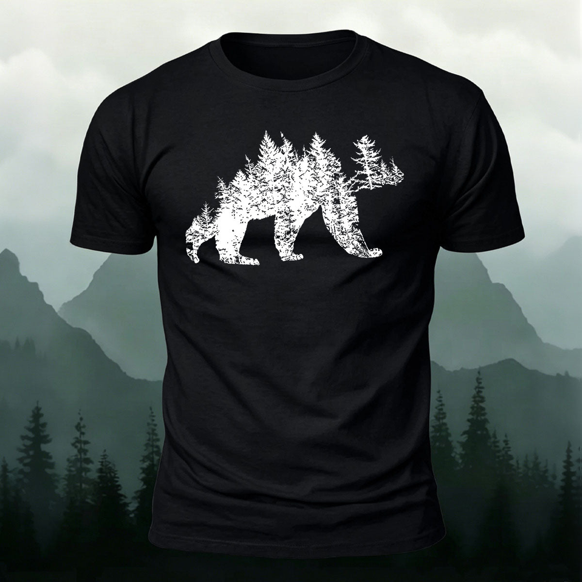 Artistic Dinosaur Illustration Premium Cotton Casual T-Shirt
