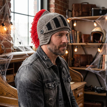 Polyester Knit Spartan Cosplay Beanie