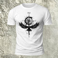 Nautical Pattern Trend Casual Skin-friendly T-shirt White
