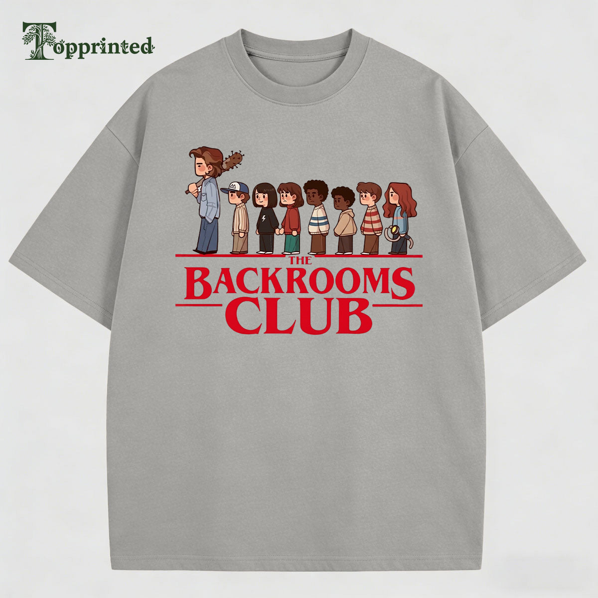 Backrooms Club Casual Cotton Made T-shirt