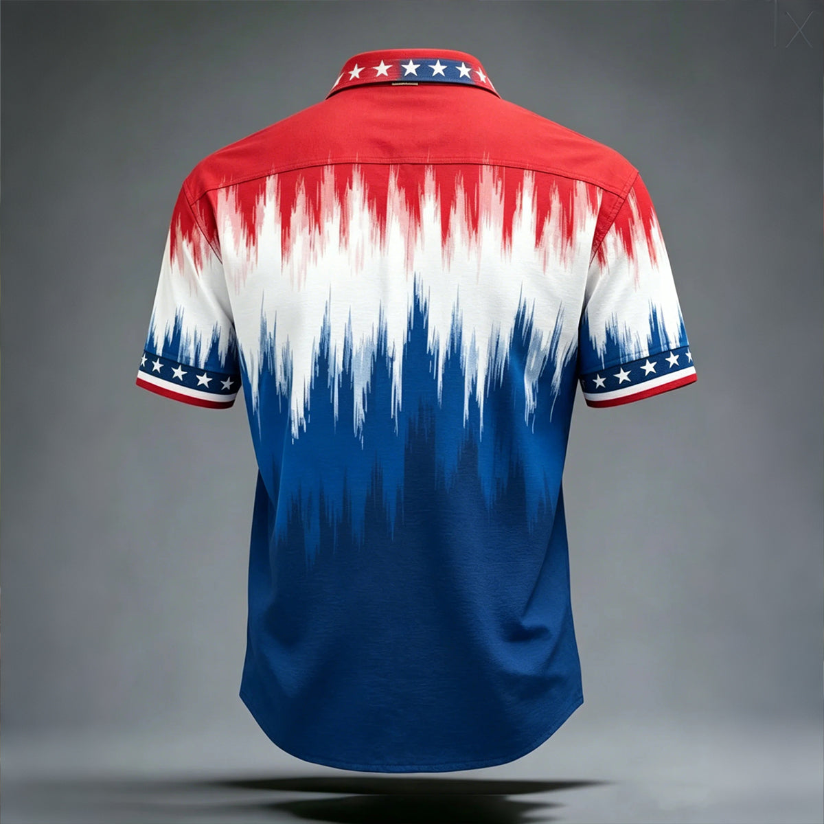 American Retro Minimalist Color-blocked Fashion Shirt