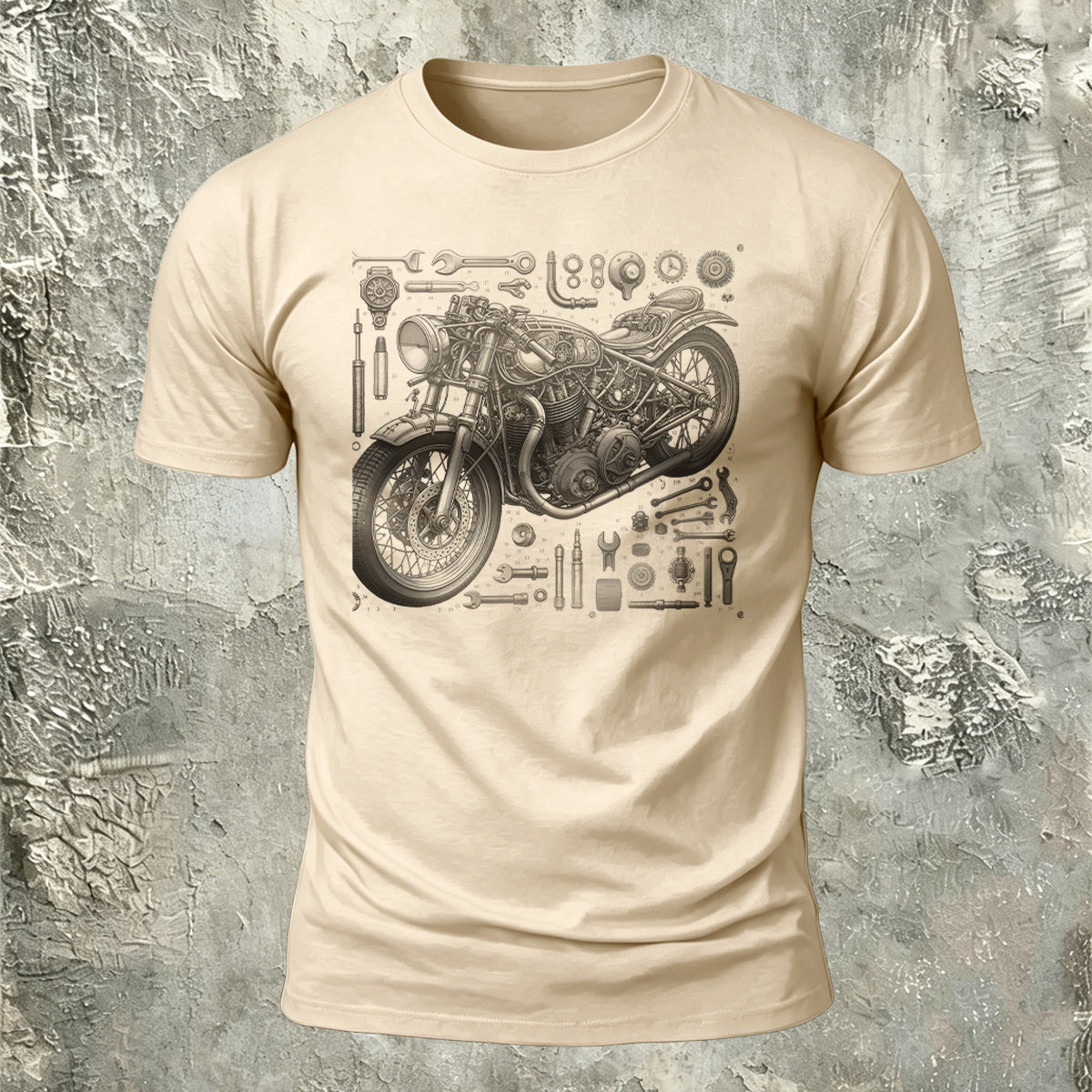 Motorcycle Repair Cool Skin-friendly Casual T-shirt