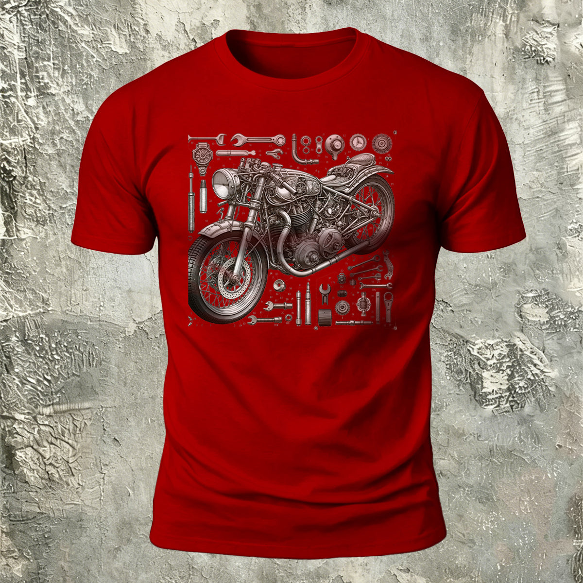 Motorcycle Repair Cool Skin-friendly Casual T-shirt