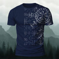 Sublimation Viking Totem Retro Personality Casual Tee