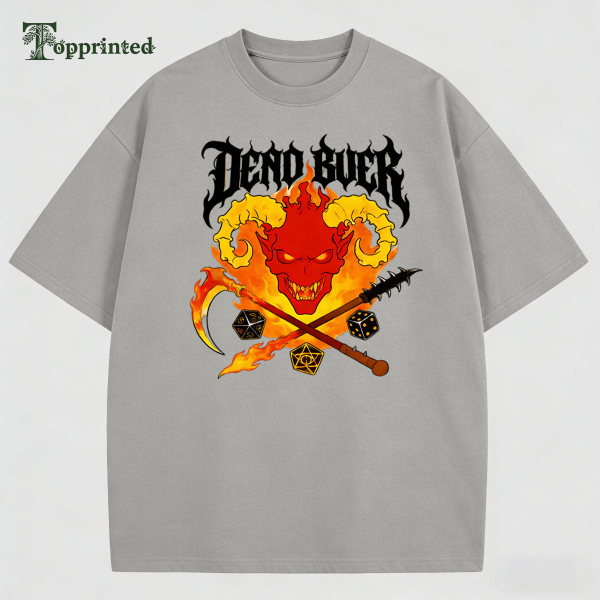 Chic Devil Dead Buer Casual Cotton T-shirt