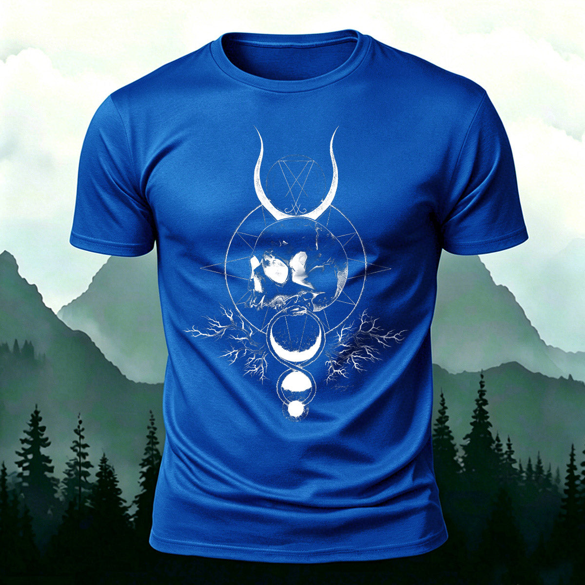 Creative Skull Ring Graphic Skin-Friendly T-Shirt