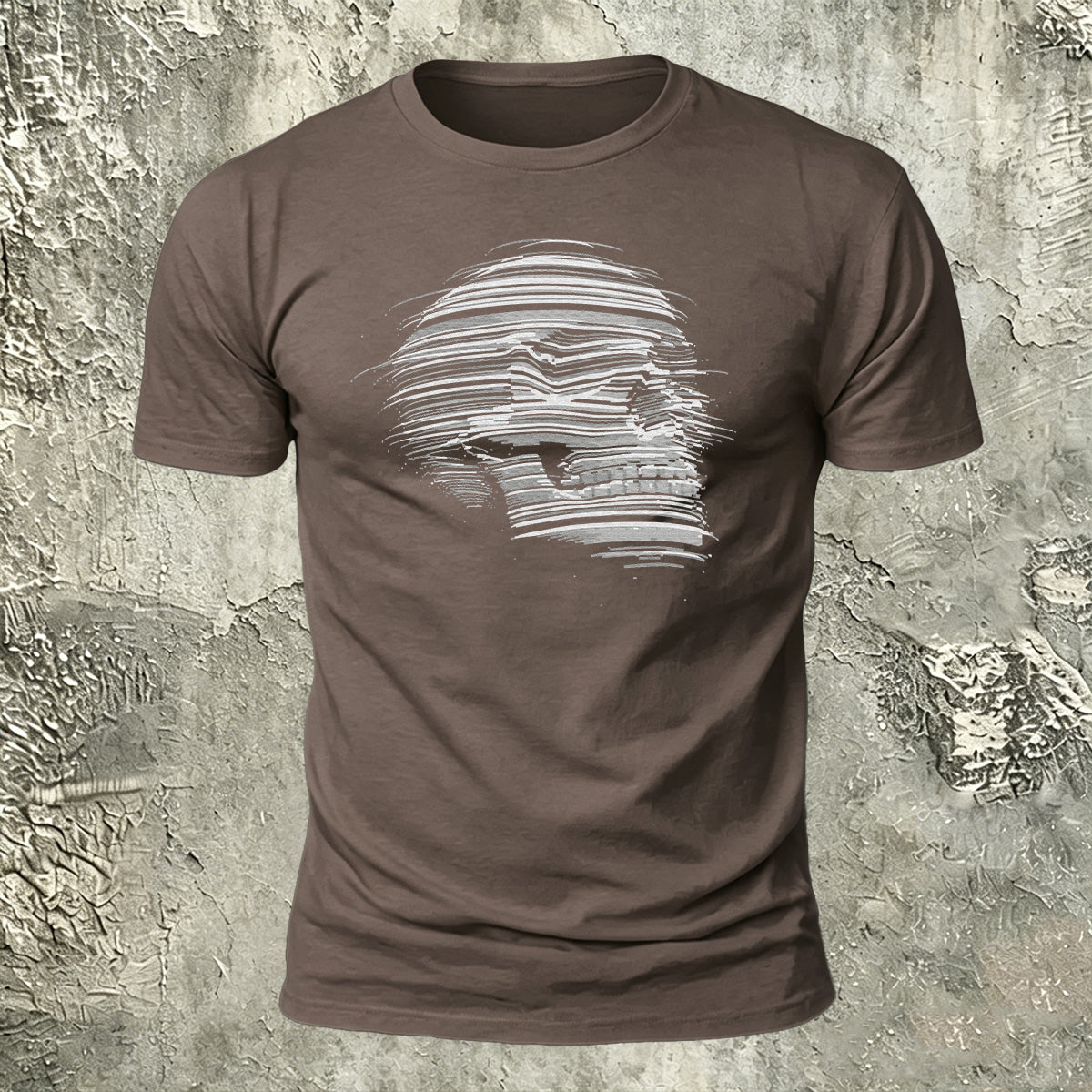 Skull-Print Cotton Casual Versatile T-Shirt