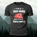 100% Cotton Trucker Print Trendy Casual T-Shirt