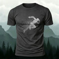 Running Character Print Casual Cotton T-Shirt