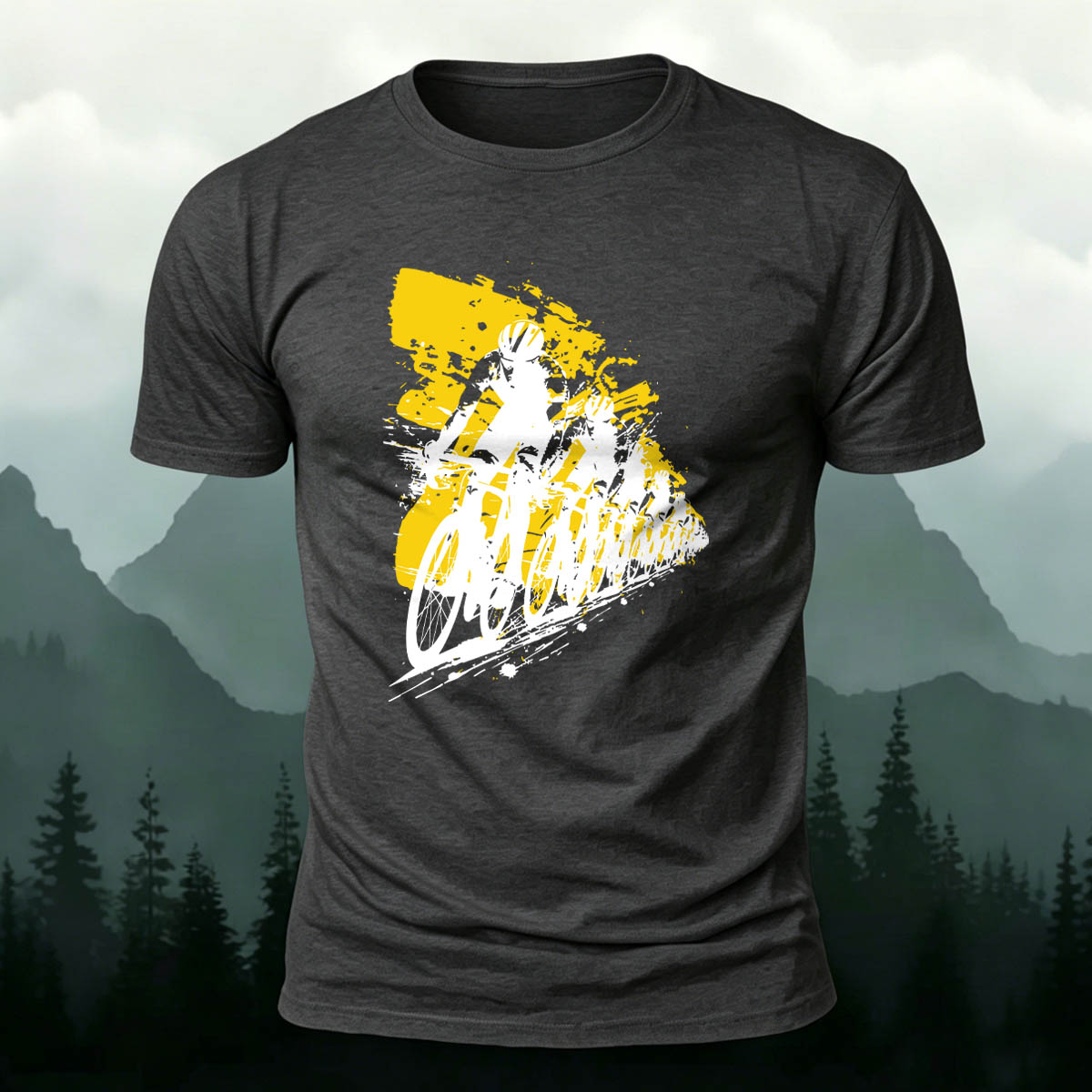 Cycling Team Art Print Comfortable Cotton T-Shirt