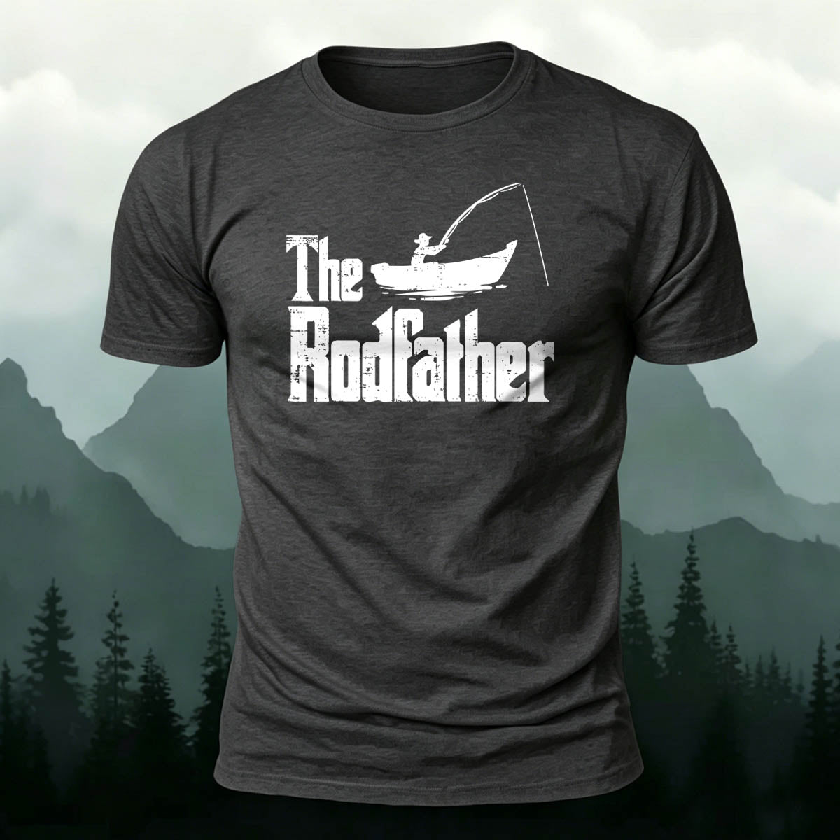 Combed Cotton The Rodfather Printed Casual T-Shirt