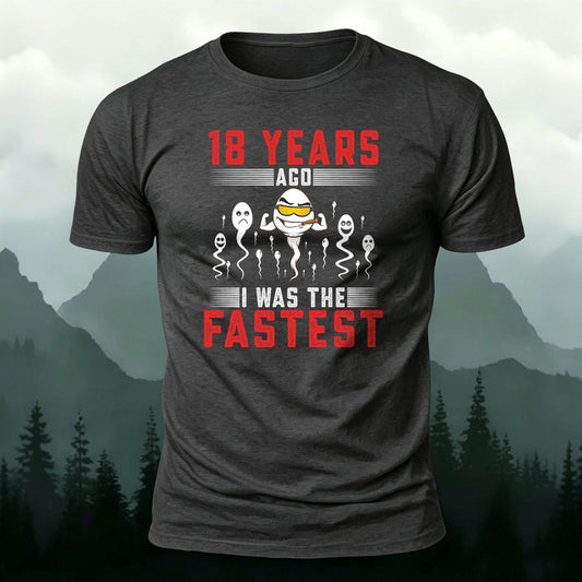 100% Cotton Funny 18th Birthday Crew Neck T-Shirt
