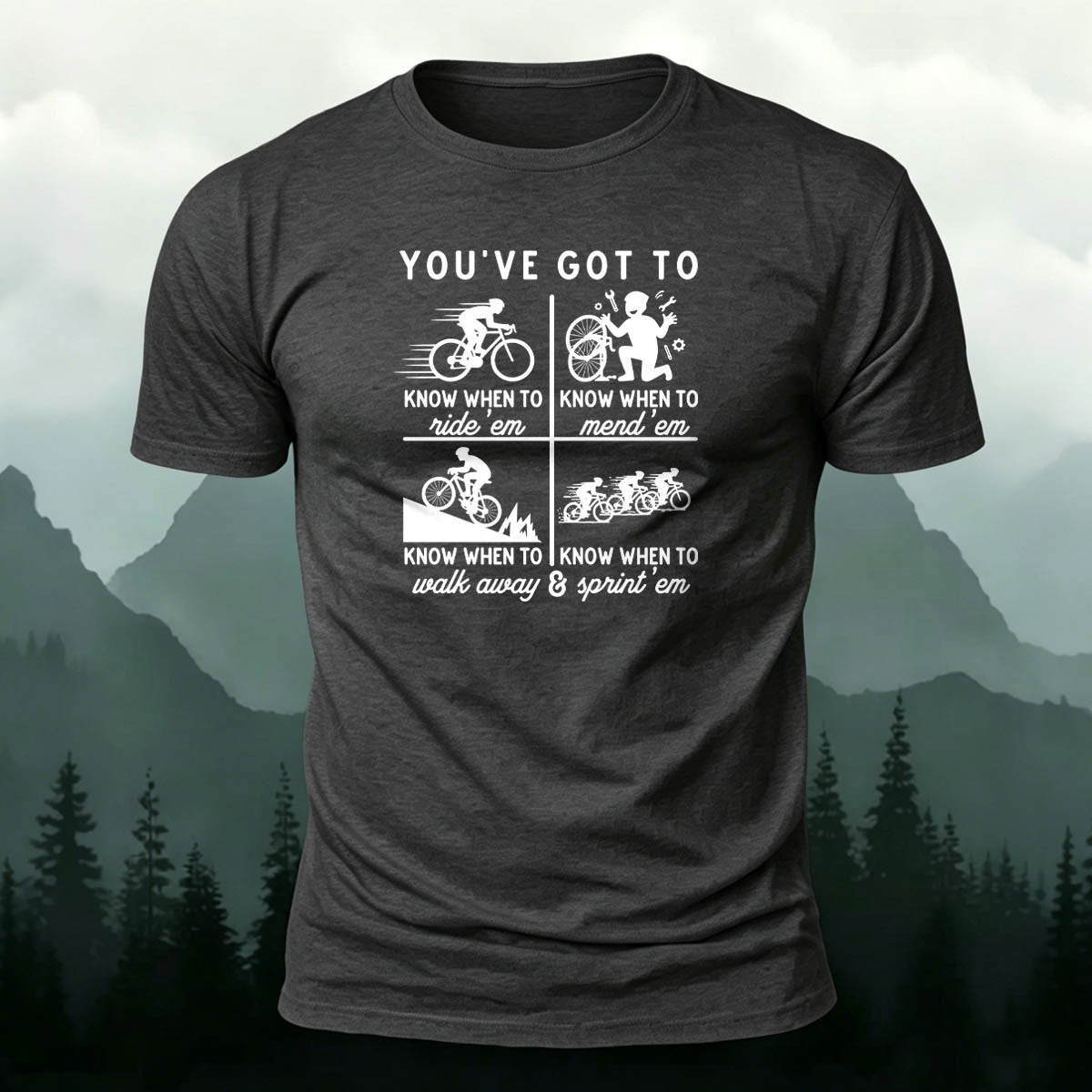 100% Cotton Riding Graphic Casual Daily Tee