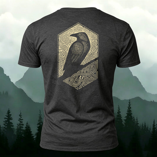 Mystic Totem Bird Casual Premium Cotton T-Shirt