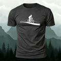 Road Cycling Art Print Comfortable Cotton T-Shirt