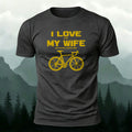 Cotton I Love My Wife Printed Outdoor Cycling T-Shirt