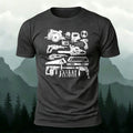 100% Cotton Carpenter Tool Pattern Casual T-Shirt