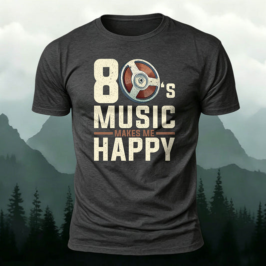 Pure Cotton Retro 80's Music Film Reel Graphic Tee