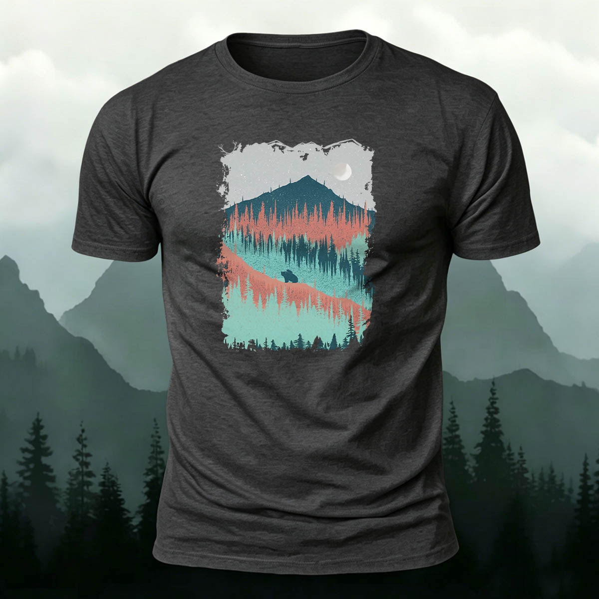 Mountain Outdoor Breathable Crew Neck T-Shirt
