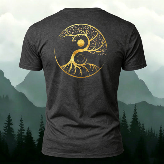 Yin Yang Tree of Life Breathable Crew Neck T-Shirt