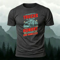 Combed Cotton Truck Driver Creative Print Casual T-Shirt