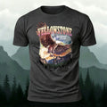 Sublimation Forest Eagle Printed Outdoor T-Shirt