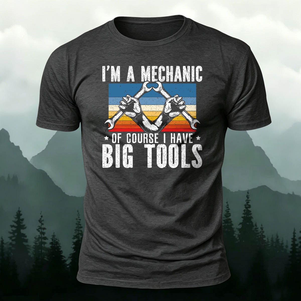 Premium Cotton Mechanical Tool Fun Casual T-Shirt
