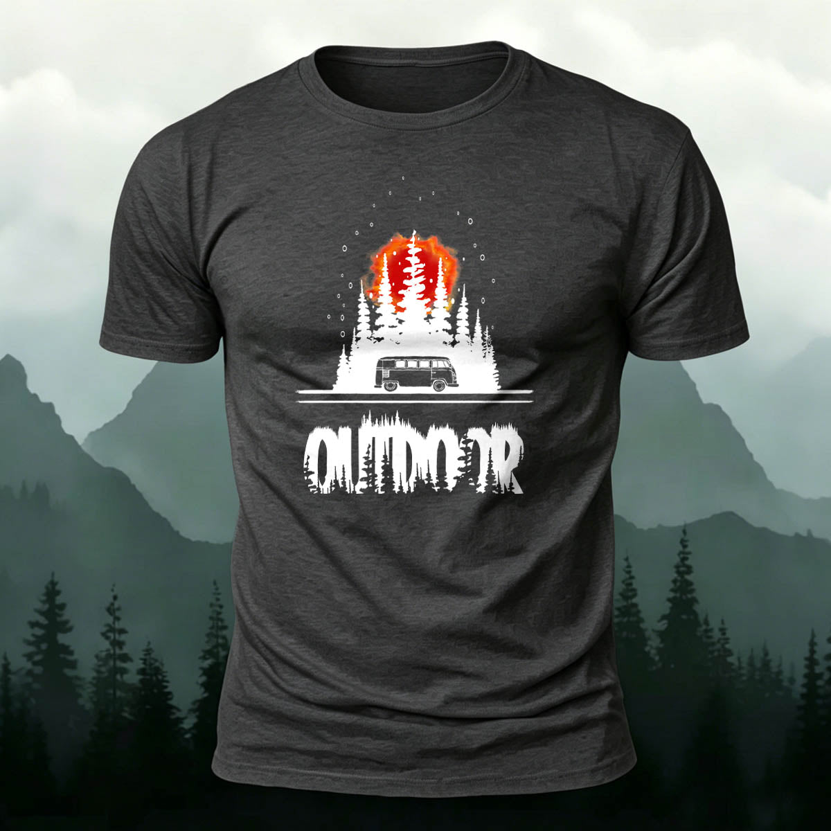 Go Camping Graphic Breathable Casual T-Shirts