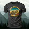 Combed Cotton Truck-Printed Casual T-Shirt