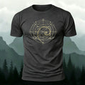 Combed Cotton Geometric Print Casual T-Shirt