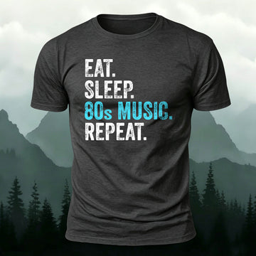 Pure Cotton Retro 80's Music Lover Casual Tee