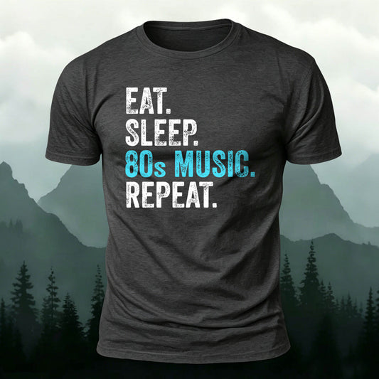 Pure Cotton Retro 80's Music Lover Casual Tee