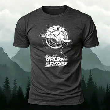 Pure Cotton Back To The Future Clock Graphic Tee