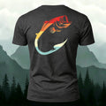 Fish Hook Print Simple Outdoor 100% Cotton T-Shirt