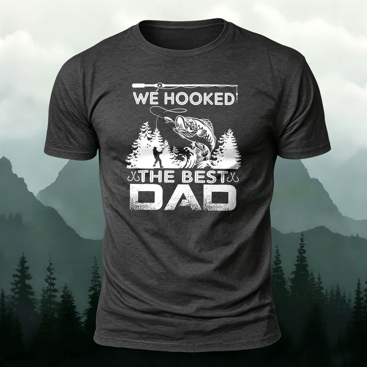 Combed Cotton We Hooked Printed Casual T-Shirt